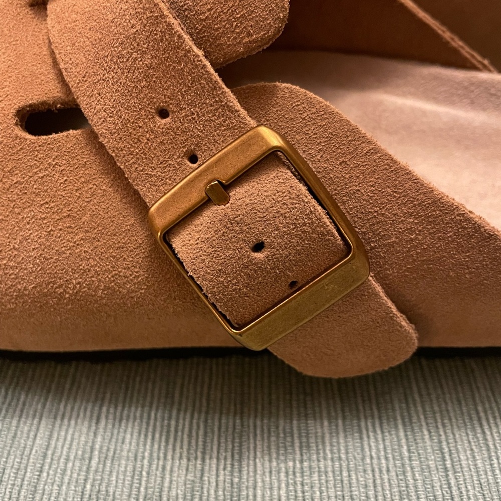 NWOT Quince Tan Suede Mules - Picture 8 of 11